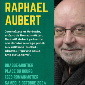 Rencontre littéraire avec Raphaël Aubert